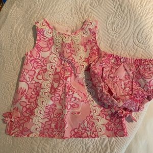 Lilly Pulitzer baby shift dress and bloomers